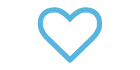 blue heart outline
