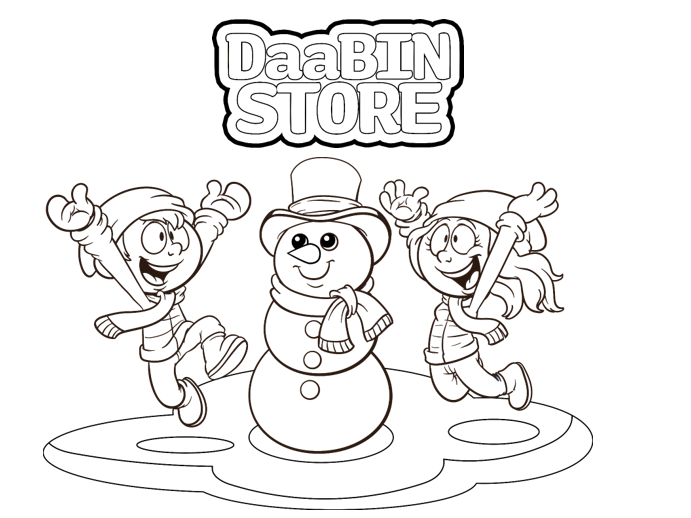 Winter coloring contest