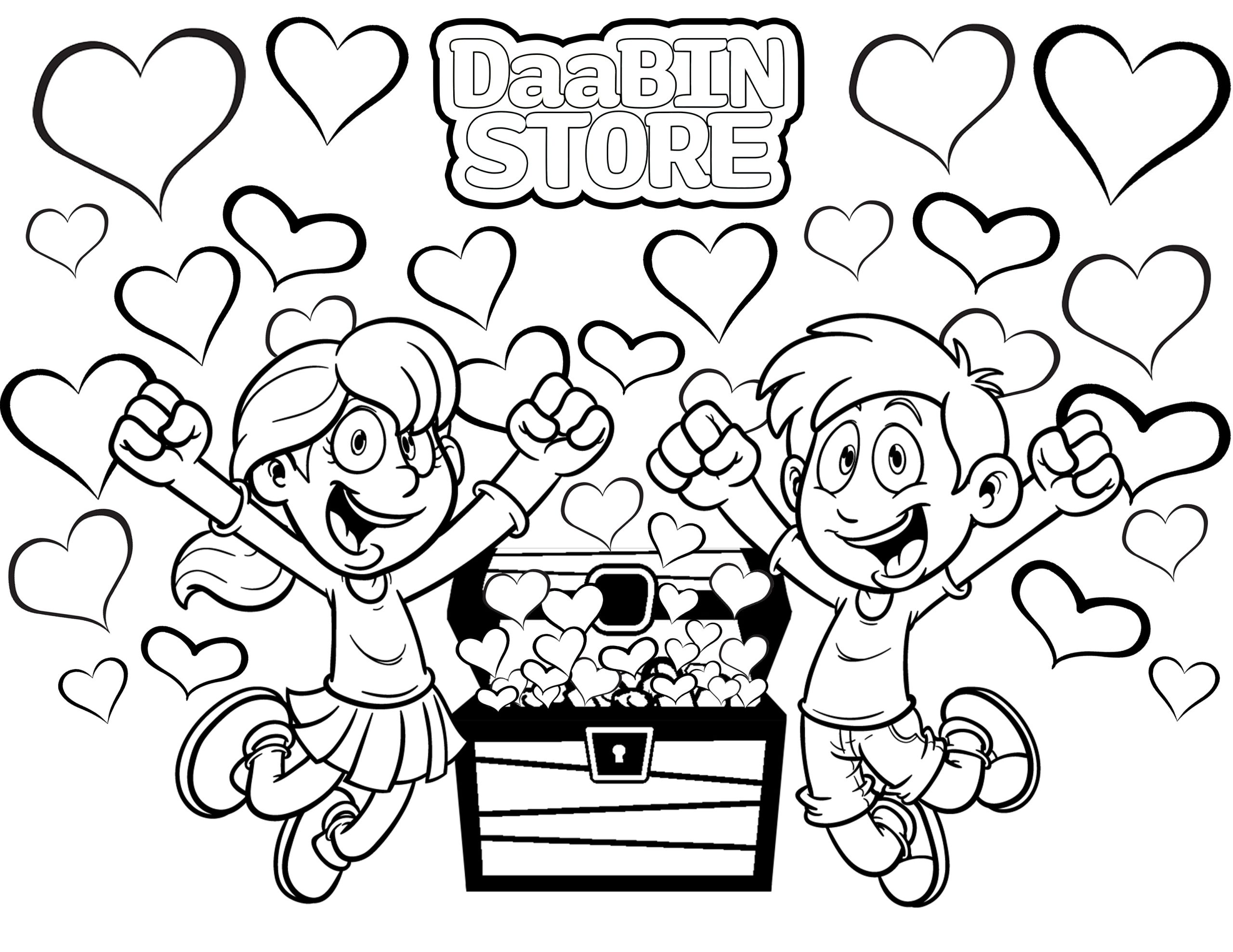 Valentines Day Coloring Contest