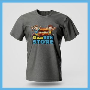 DaaBIN Store Grey Heathered T-Shirt